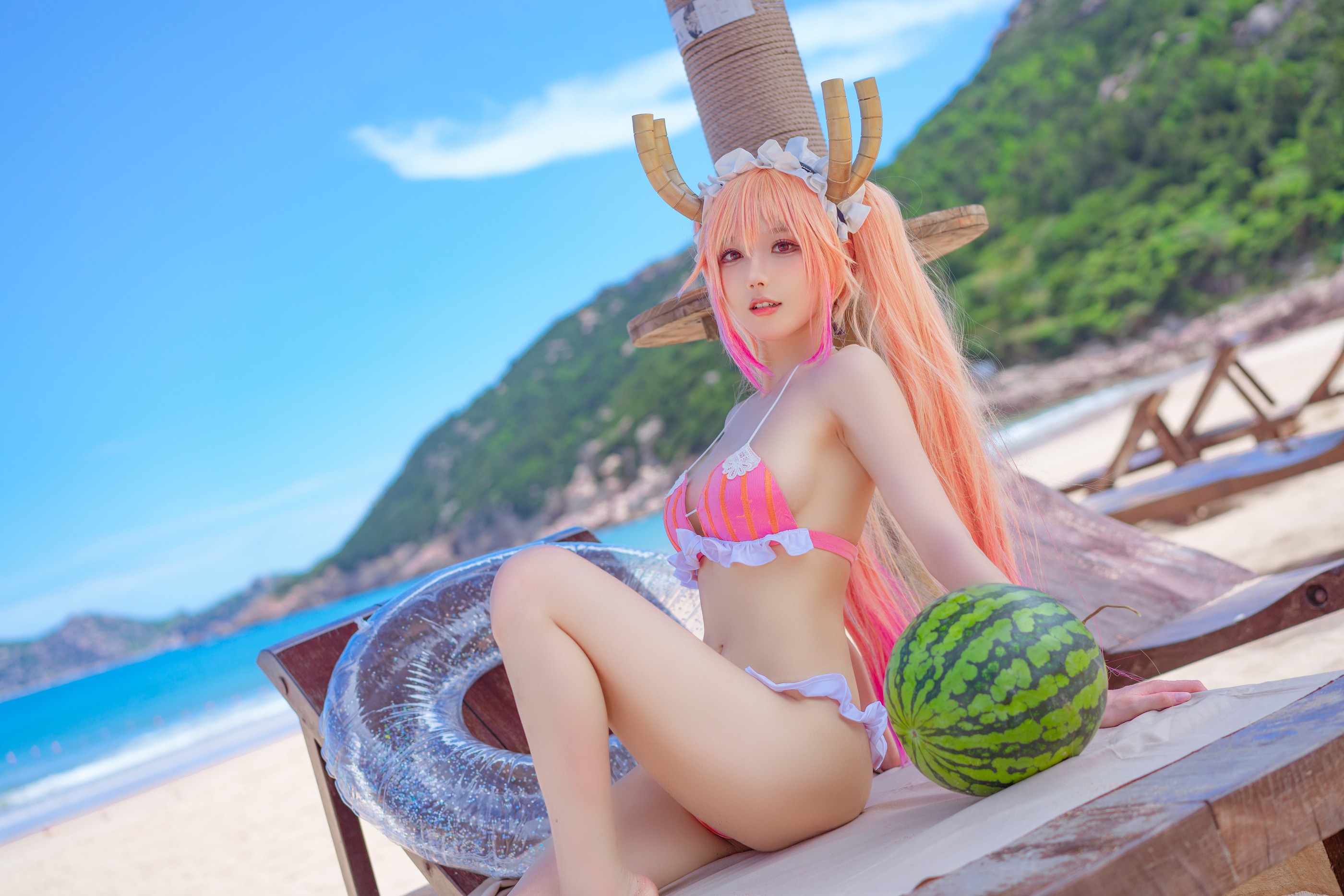 图片[1]-阿包也是兔娘 – NO.068 10月舰长-小林家的龙女仆泳装[23P]-XikXak